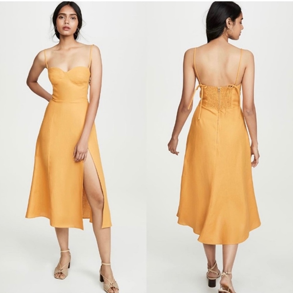 Reformation Linen Juliette Dress